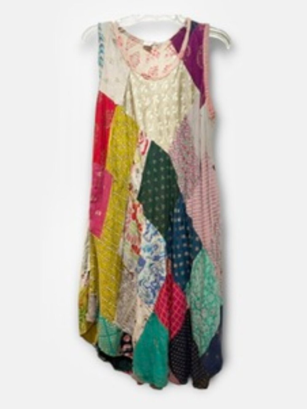 Bohemiam Patchwork Sleeveless Swing Dress